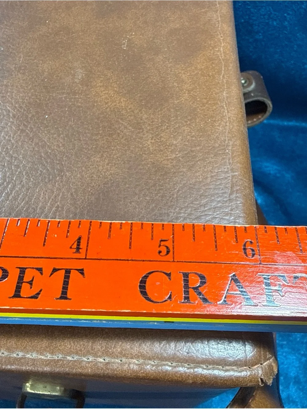 Vintage Hard Shell FOCAL Brown Leather Large Camera Case #203 Adjustable Strap